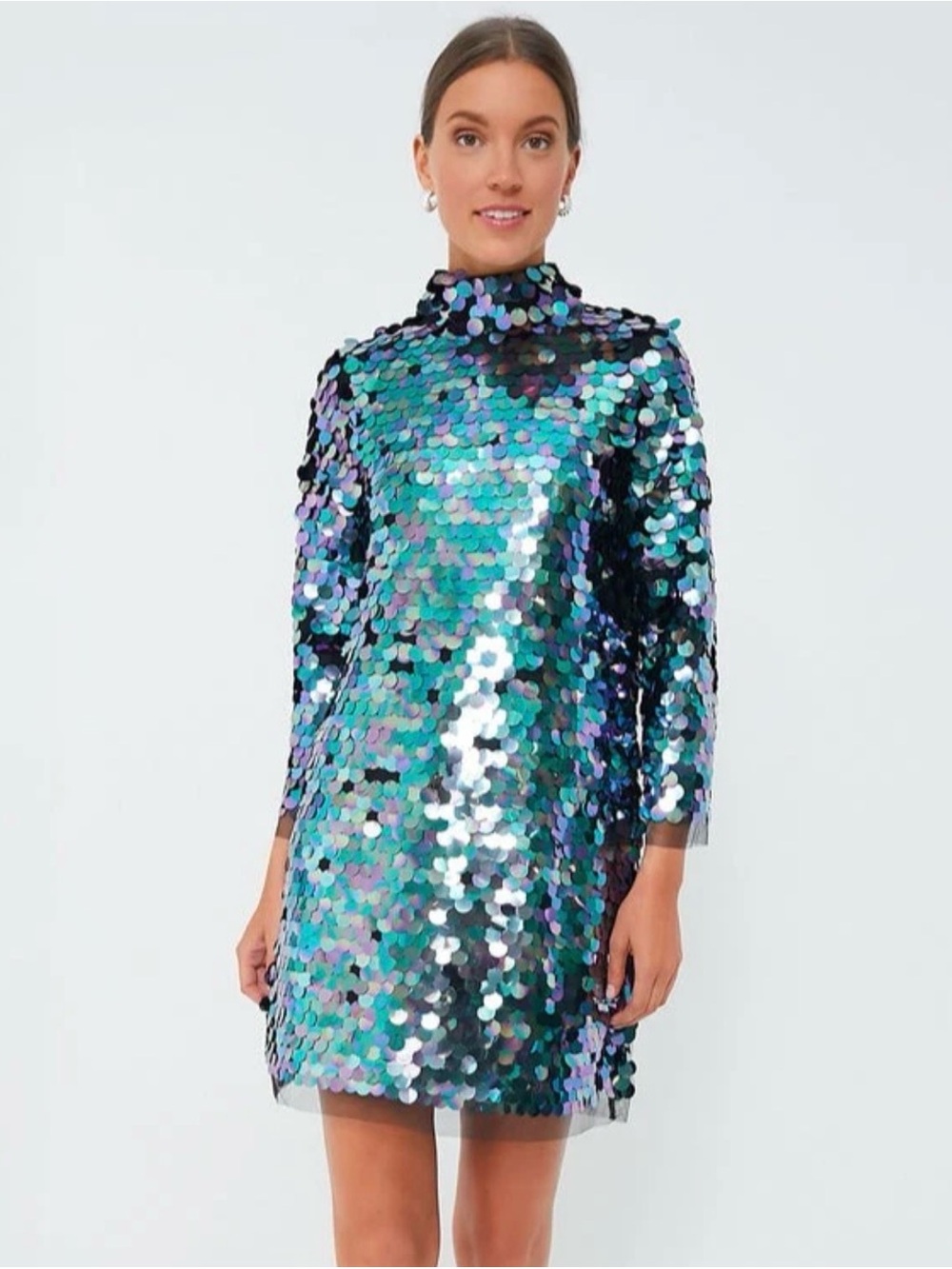 Tuckernuck Midnight Rituals Sequin Mod Mini Shift Dress XS NWT